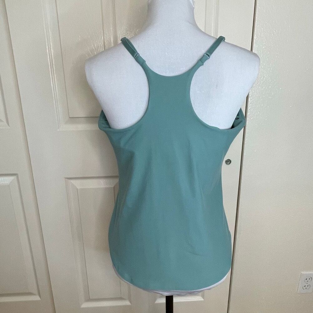 Old Navy PowerLite LYCRA ADAPTIV Racerback Tank Top Workout Tank All The Waves S - Picture 4 of 8
